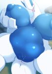  anthro anthrofied anus big_breasts blue_body blue_eyes blush bodily_fluids breasts curvy_figure fdokkaku female genitals hi_res huge_breasts legendary_pok&eacute;mon looking_at_viewer lugia multicolored_body navel nintendo nipples nude overweight overweight_anthro overweight_female pok&eacute;mon pok&eacute;mon_(species) pok&eacute;morph pussy solo sweat thick_thighs tongue two_tone_body video_games voluptuous white_body 