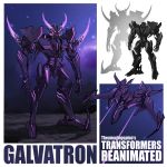  character_name decepticon energy_horns english_commentary flying galvatron horns mecha multiple_views no_humans purple_eyes redesign theamazingspino transformers 