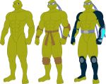  2020 5_toes abs alpha_channel anthro armor darkshiner8 donatello_(tmnt) green_body hi_res male muscular muscular_anthro muscular_male ninja nude pecs reptile scalie shell-less solo sparksstars teenage_mutant_ninja_turtles tmnt_2003 toes turtle warrior 
