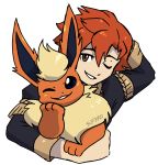  absurd_res alpha_channel blitzdrachin canid conditional_dnp eeveelution feral flareon hi_res human mammal nintendo one_eye_closed pok&eacute;mon pok&eacute;mon_(species) smile sylvain_(fire_emblem) video_games wink 