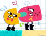  &lt;3 &lt;3_eyes animate_inanimate boots bow_tie clothing duo female female_penetrated footwear genitals male male/female male_penetrating male_penetrating_female mrcbleck narrowed_eyes necktie nintendo not_furry open_mouth penetration penis sex snipperclips video_games 