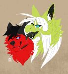  affectionate bodily_fluids canid canine crystalwhisker dragon duo hybrid licking mammal saliva simple_background tongue tongue_out 