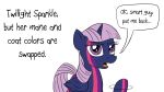  16:9 dialogue english_text equid female feral friendship_is_magic hair hasbro horn looking_at_viewer mammal my_little_pony pink_hair pony-berserker purple_eyes quadruped simple_background solo text twilight_sparkle_(mlp) white_background widescreen winged_unicorn wings 