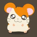  :3 animal brown_background closed_mouth commentary_request full_body hamster hamtaro hamtaro_(hamtaro) looking_at_viewer no_humans rizu_(rizunm) shadow simple_background solo standing twitter_username whiskers 