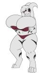  anthro asriel_dreemurr_(god_form) big_breasts black_sclera boss_monster bovid breast_expansion breasts caprine clothed clothing crossgender curvy_figure expansion fangs female floppy_ears fur goat hair hair_over_eye hi_res horn huge_breasts hyper hyper_breasts mammal markings mtf_crossgender one_eye_obstructed robertge solo undertale video_games voluptuous white_body white_fur wide_hips 