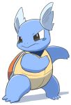  2018 3_toes absurd_res ambiguous_gender blue_body blush dorobo_39 hi_res nintendo pok&eacute;mon pok&eacute;mon_(species) shell simple_background solo standing toes video_games wartortle white_background 