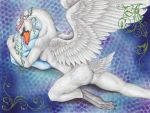  anatid anseriform anserinae anthro avian bird butt female nelena solo swan 