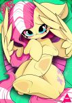  absurd_res ahekao blue_eyes blush cute_eyes cute_face equid equine female feral fluttershy_(mlp) friendship_is_magic hasbro hi_res hooves horse mammal my_little_pony pegasus pony smile solo wings 