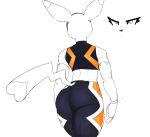  anthro butt clothing cosplay_pikachu_(costume) female goonie-san hi_res mammal mouse murid murine nintendo pikachu pikachu_libre pok&eacute;mon pok&eacute;mon_(species) rear_view rodent solo video_games wrestling_clothing wrestling_outfit 