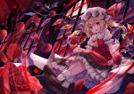  blonde_hair flandre_scarlet flowers kure~pu red_eyes touhou wings 