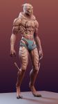  3d_(artwork) 9:16 alien anthro blue_eyes clothing digital_media_(artwork) hi_res kagekave looking_at_viewer male mass_effect muscular muscular_anthro muscular_male solo standing turian underwear video_games 