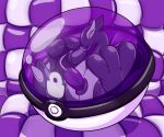  2020 animate_inanimate bound clothing digital_drawing_(artwork) digital_media_(artwork) encasement erection genitals glistening horusla inflatable legendary_pok&eacute;mon living_inflatable lock lock_symbol lugia male nintendo penis pok&eacute;ball pok&eacute;mon pok&eacute;mon_(species) purple_body red_eyes rubber rubber_suit semi-anthro shadow_lugia shadow_pok&eacute;mon story story_in_description video_games white_body 