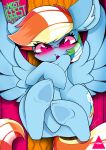  absurd_res ahekao cute_eyes cute_face equid equine female feral friendship_is_magic hasbro hi_res hooves horse mammal my_little_pony pegasus pony rainbow rainbow_dash_(mlp) solo wings 