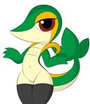  alpha_channel belly blush brown_eyes clothing dreameclipsewolf female flat_chested genitals hi_res legwear looking_at_viewer navel navel_piercing nintendo nipples nude piercing pok&eacute;mon pok&eacute;mon_(species) pussy serious_face snivy solo thigh_highs video_games 