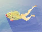  breasts butt female fish humanoid kikidoodle marine reverse_mermaid solo 