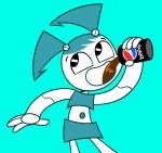  beverage drinking female humanoid jenny_wakeman machine my_life_as_a_teenage_robot nickelodeon not_furry open_mouth robot soda solo zone 