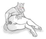  anal anal_masturbation anal_penetration anthro blush buttplug buttplug_in_ass common_hippopotamus female genitals hippopotamid mammal masturbation nicnak044 penetration pussy sex_toy sex_toy_in_ass sketch slightly_chubby solo 