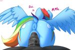  2020 3:2 anus butt cutie_mark dock duo equid equine faceless_male female female_penetrated friendship_is_magic genitals hasbro hi_res male male/female male_penetrating male_penetrating_female mammal multicolored_tail my_little_pony pegasus penetration penis pussy rainbow_dash_(mlp) rainbow_tail rear_view semi-anthro sex simple_background solo_focus spread_wings vaginal vaginal_penetration welost white_background wings 
