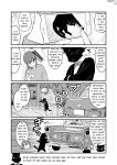  2019 anthro comic domestic_cat english_text felid feline felis haruka_(yuuki_ray) hi_res human kemono kikucho_(yuuki_ray) mammal monochrome text yuuki_ray 