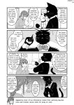  2019 anthro comic domestic_cat english_text felid feline felis haruka_(yuuki_ray) hi_res human kemono kikucho_(yuuki_ray) mammal monochrome text yuuki_ray 