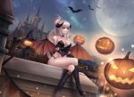  building dungeon_and_fighter halloween kie_(wylee2212) moon night pumpkin 