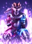  2020 5_fingers anthro blue_eyes bodysuit bulge canid canine canis clothing digital_media_(artwork) eyebrows eyelashes fingers hi_res horn male mammal rubber rubber_suit skinsuit smileeeeeee solo tight_clothing wolf 