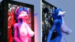  16:9 4k absurd_res anthro awake carbonite female gasp hi_res krystal male male/female nintendo nude sfmcarbonfreezer star_fox star_wars video_games widescreen 