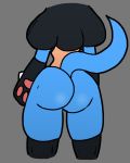  ambiguous_gender anthro big_butt butt hi_res humanoid lucario nintendo pawpads pok&eacute;mon pok&eacute;mon_(species) shaded simple_background simple_shading solo spikes spikes_(anatomy) traashmann video_games 
