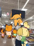  aloha_shirt animal_crossing anthro apron canid canine canis celestial chibi clothing crazy_redd domestic_dog fox hi_res isabelle_(animal_crossing) male mammal meme nintendo raccoon_dog tanuki timmy_nook tom_nook_(animal_crossing) tommy_nook video_games violence walmart 