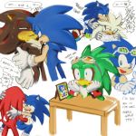  1:1 anal anthro blush bodily_fluids duo group jet_the_hawk knuckles_the_echidna male male/male mammal mandiopan saliva saliva_string shadow_the_hedgehog silver_the_hedgehog sonic_riders sonic_the_hedgehog sonic_the_hedgehog_(series) speech_bubble sweat tears 