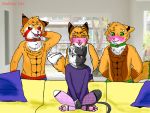  4:3 anthro assaundrell female group male meme piper_perri_surrounded radiant_fox 