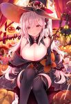  cleavage halloween haruka_natsuki tagme thighhighs 