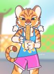  felid female luxarman mammal pancake_(character) pantherine tiger 