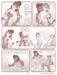  anthro anthro_on_anthro anthrofied balls breasts brother brother_and_sister casual_nudity comic disney duo english_text erection felid female flaccid genitals grabbing_from_behind half-closed_eyes handjob hi_res humanoid_genitalia humanoid_penis iztli kiara kion kovu lion looking_at_another male male/male mammal monochrome narrowed_eyes navel nipples nude open_mouth outside pantherine penile penis penis_grab pussy rani sex sibling sister sitting sketch small_breasts smile speech_bubble spread_legs spreading standing tail_tuft teenager text the_lion_guard the_lion_king tree tuft url young 