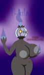  absurd_res breasts chandelure female fire genitals ghost hi_res humanoid interspecies mature_female nintendo nipples pok&eacute;mon pok&eacute;mon_(species) pok&eacute;morph pok&eacute;philia pussy solo spirit t-kila video_games 