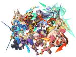  animal_ears blonde_hair blue_hair brighid_(xenoblade) cat_ears cat_girl highres long_hair multiple_girls mythra_(xenoblade) nia_(blade)_(xenoblade) nia_(xenoblade) pandoria_(xenoblade) pneuma_(xenoblade) poppi_(xenoblade) poppi_alpha_(xenoblade) poppi_qt_(xenoblade) poppi_qtpi_(xenoblade) pyra_(xenoblade) red_eyes red_hair short_hair sword tim_(a9243190a) weapon xenoblade_chronicles_(series) xenoblade_chronicles_2 