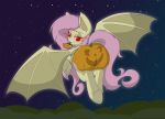  bat_pony blueblaze95 bodypaint butt equid fat_butt female flutterbat_(mlp) fluttershy_(mlp) friendship_is_magic halloween hasbro hi_res holidays mammal my_little_pony outside paint seb111114 semi-anthro solo 