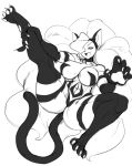  animal_humanoid big_breasts big_butt breasts butt capcom cat_humanoid darkstalkers felicia_(darkstalkers) felid felid_humanoid feline feline_humanoid female hi_res humanoid mammal mammal_humanoid monochrome solo spread_legs spreading thecon thick_thighs video_games 
