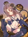  1girl bikini boots chasen_mage demon_girl halloween highres kantai_collection micro_bikini succubus swimsuit thigh_boots thighhighs zuihou_(kantai_collection) 