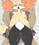  &lt;3 anthro balls big_dom_small_sub black_body black_fur bodily_fluids brown_body brown_fur chest_tuft colored cum cum_in_pussy cum_inside cum_leaking cum_on_leg delphox domination drooling duo excessive_cum eye_roll eyelashes female fluffy fluffy_tail from_behind_position fur genital_fluids genitals hands_behind_back hi_res human inner_ear_fluff interspecies larger_male looking_pleasured male male/female male_domination mammal meisaikawaii muscular muscular_male nintendo open_mouth orange_body orange_eyes orange_fur pok&eacute;mon pok&eacute;mon_(species) pok&eacute;philia saliva sex simple_background size_difference smaller_female solo_focus sweat tan_body tears teeth thick_thighs tongue tongue_out tuft video_games white_body white_fur wide_hips yellow_body yellow_fur 