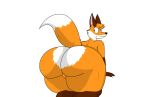  absurd_res butt canid canine dunennite fox hi_res male mammal nude solo 
