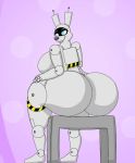  butt female lilwuffler_(artist) machine nude robot siting solo 