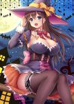  cleavage jpeg_artifacts thighhighs uehiro witch 