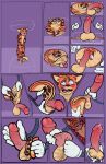 anthro balls bodily_fluids cock_transformation comic dildo disembodied_hand feet felid flattened genital_fluids genitals hi_res inanimate_transformation machine male mammal objectification pantherine pawpads penis sex_toy solo squish tantrictoons tiger transformation what 