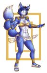  2020 anthro armor blue_body bra canid canine clothing countershading female fox genitals hair hi_res krystal loincloth mammal nintendo purple_hair pussy simple_background solo spoonful-of-jam star_fox surprise tailband underwear upskirt video_games white_background white_countershading 