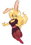  anthro breasts cleavage clothed clothing female hi_res jamoart katie_(jamoart) lagomorph leporid mammal rabbit solo 