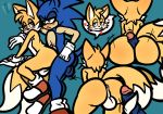  balls big_balls big_butt blush butt canid canine duo eulipotyphlan fox genitals hedgehog hi_res male male/male mammal miles_prower sex sonic_the_hedgehog sonic_the_hedgehog_(series) tail_job taillove_(artist) wide_hips 