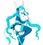  accessory anthro asinus big_breasts blue_hair bottomwear breasts cigarette clothing crossgender donk donkey equid equine female hair hair_accessory hair_bow hair_ribbon hi_res hladilnik huge_breasts legwear male_(lore) mammal ribbons serafuku skirt solo stockings 