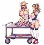  &lt;3 &lt;3_censor absurd_res anal_beads animal_humanoid animal_print ankle_cuffs apron armwear ball_gag bdsm big_breasts blindfold blonde_hair blush bodily_fluids bondage bound bovid bovid_humanoid bovine bovine_humanoid breasts buttplug cattle_humanoid censored chain choker clothed clothing collar cow_print cowbell dildo drooling duo ear_tag elbow_gloves eyes_closed female fire_emblem fire_emblem_heroes footwear gag gagged genital_fluids genitals gloves hair handcuffs hands_behind_back handwear harness hi_res high_heels horn human humanoid jewelry kneeling lactating legwear long_hair maid_headdress maid_uniform mammal mammal_humanoid mostly_nude navel necklace nintendo nipples partially_clothed ponytail posture_collar pussy pussy_juice red_clothing red_footwear sad saliva sex_toy shackles shoes simple_background slave standing tape tears thigh_highs uniform vaginal vibrator vibrators_on_nipples video_games white_clothing white_gloves white_legwear yuri-yumi 