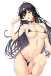  absurdres black_bra black_hair black_panties bra breasts choker food hair_between_eyes hair_ribbon haitekudasai_takamine-san highres hiiragi_yuuichi large_breasts leg_up long_hair looking_at_viewer lying micro_bra navel open_mouth panties popsicle red_eyes ribbon scan sidelocks simple_background skindentation string_bra string_panties takamine_takane thighhighs thighs tongue tongue_out underwear underwear_only very_long_hair white_background 